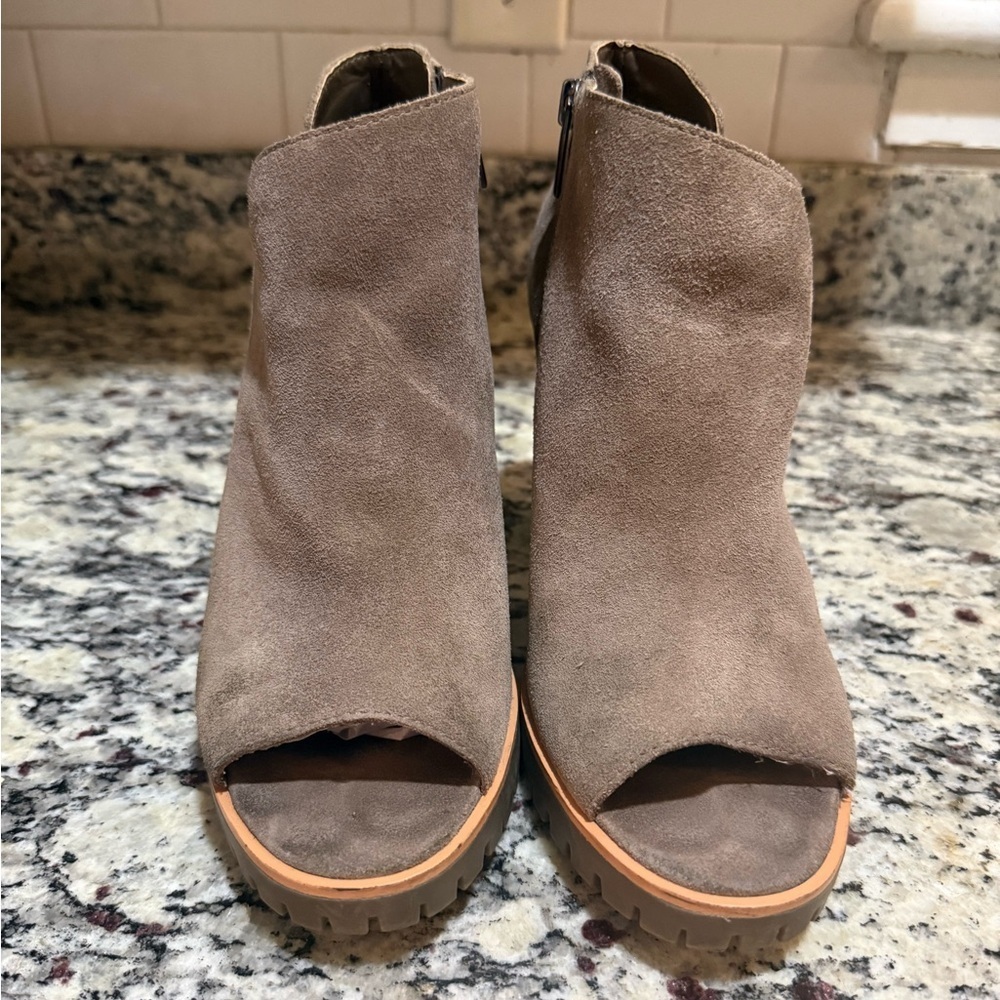 Vince Camuto Hevana Open Toe Heeled Booties 9